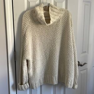 100% to CHARITY Eileen Fisher Chunky Knit Organic Cotton Oversized Sweater XL